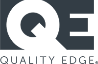 Quality Edge logo for gutter systems and accessories