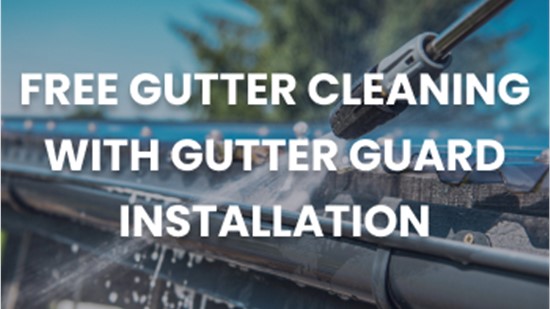 Free Gutter Cleaning with Gutter Guard Installation