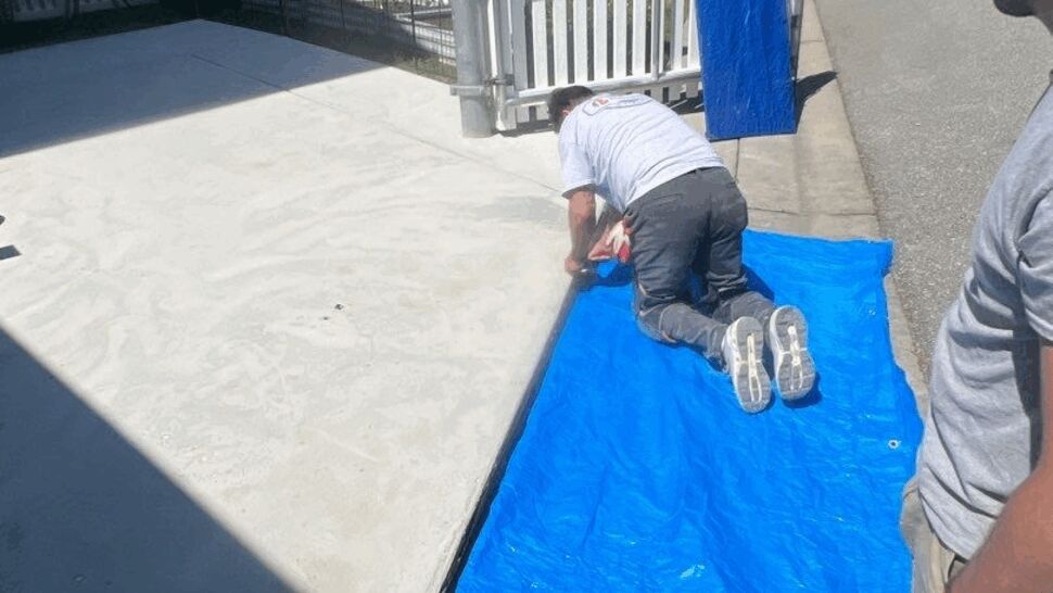Concrete Coating Project in Yorktown, VA by Exterior Source Virginia