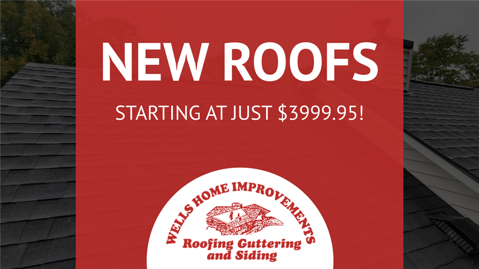 New Roofs Starting at Just $3999.95!