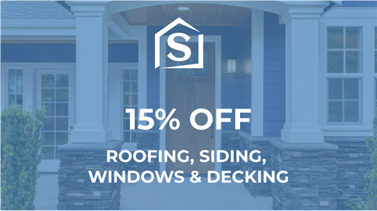 Take 15% Off On Roofing, Siding, Windows, & Decking!