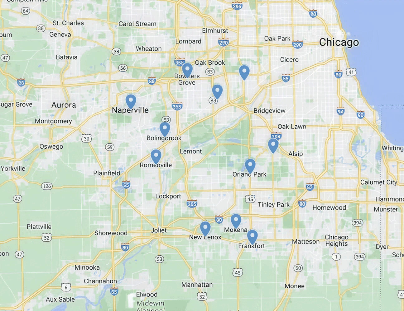 Service Area Map