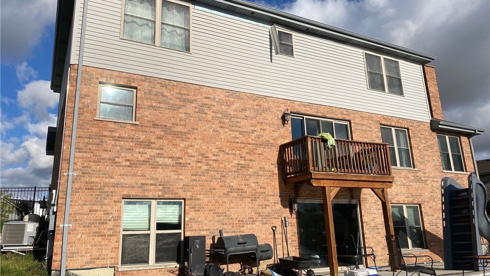 Siding, Storm Damage Project in New Lenox, IL by Stan's Roofing & Siding