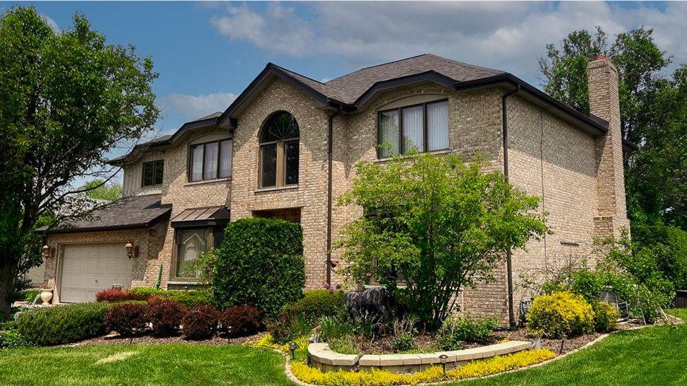 Gutters, Roofing Project in Orland Park, IL by Stan's Roofing & Siding